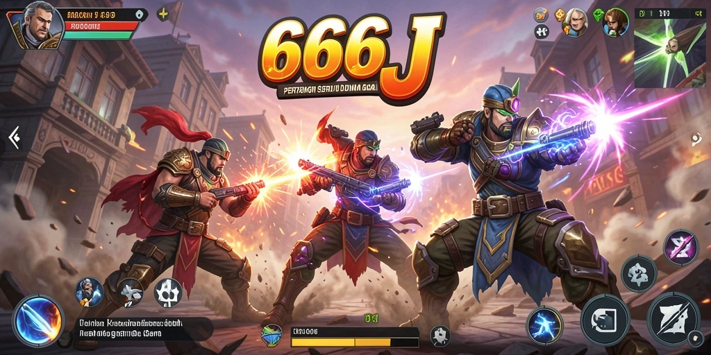 Gameplay seru dan pertarungan mendebarkan di 666J.