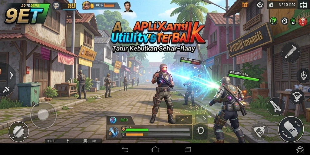 Tampilan antarmuka 9ET dengan fitur aplikasi Utility yang menarik.