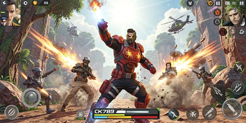 Tampilan gameplay CK789 yang penuh aksi dan menegangkan.