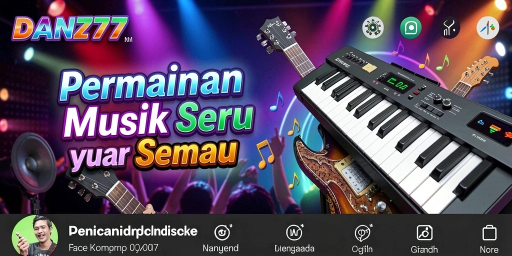 Tampilan gameplay DAN777 yang menampilkan interaksi musik yang menarik.