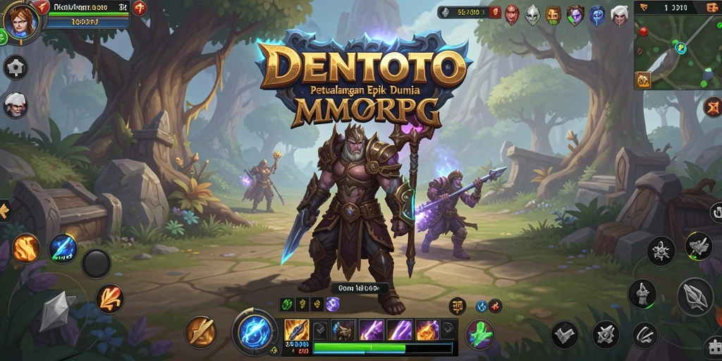 Tampilan gameplay menarik dari DENTOTO dengan banyak aksi dan petualangan.
