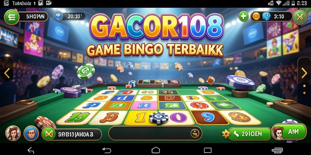 Tampilan seru gameplay Bingo di GACOR108.