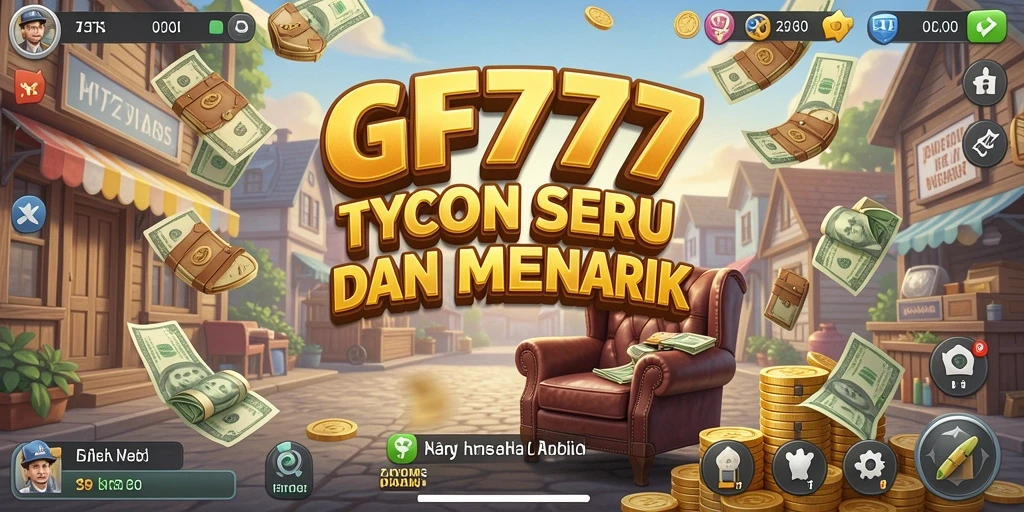 Screenshot utama GF777 menampilkan gameplay Tycoon yang mendebarkan.