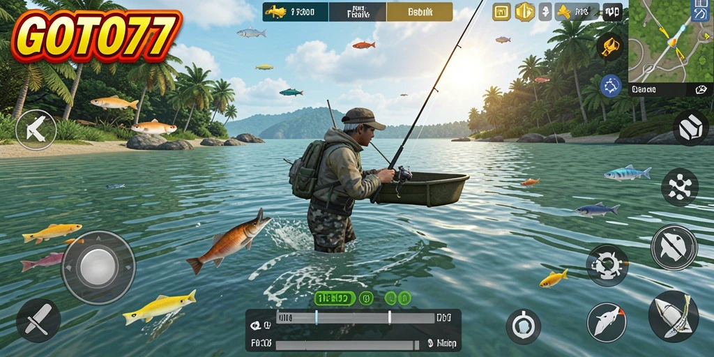 Tampilan gameplay memancing seru di GOTO77.