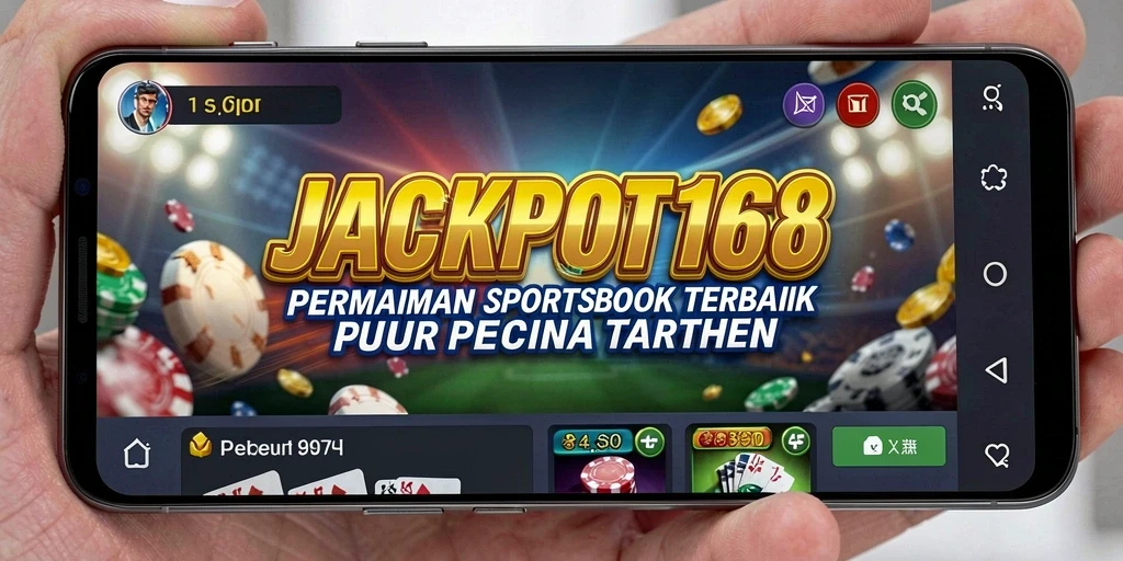 Tangkapan layar menunjukkan taruhan langsung dalam aplikasi JACKPOT168.