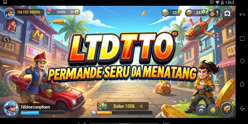 Screenshot gameplay LTDTOTO yang penuh aksi arcade.