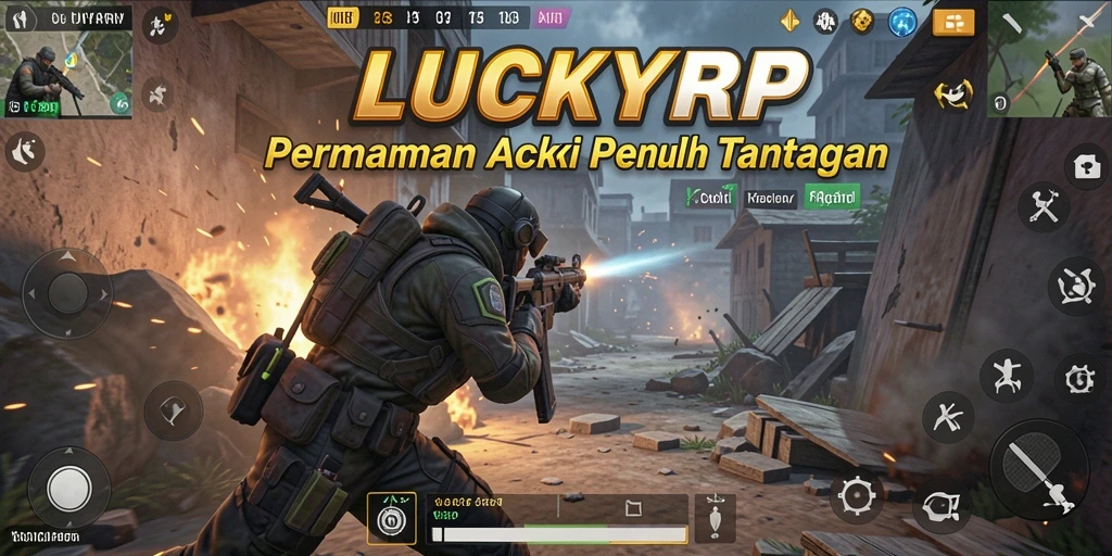 Screenshot gameplay LUCKYRP menampilkan aksi seru dan grafis menawan.
