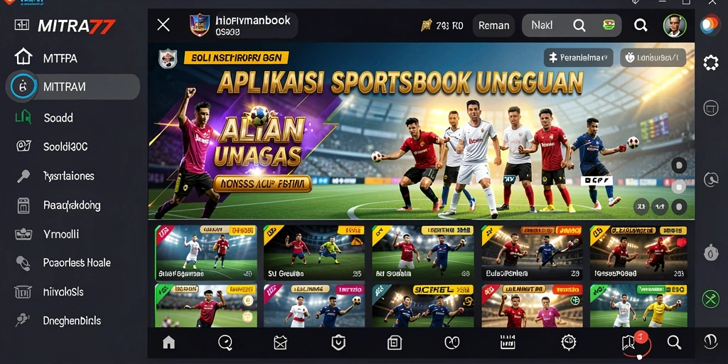 Tampilan gameplay MITRA77 dengan fitur taruhan olahraga yang interaktif.