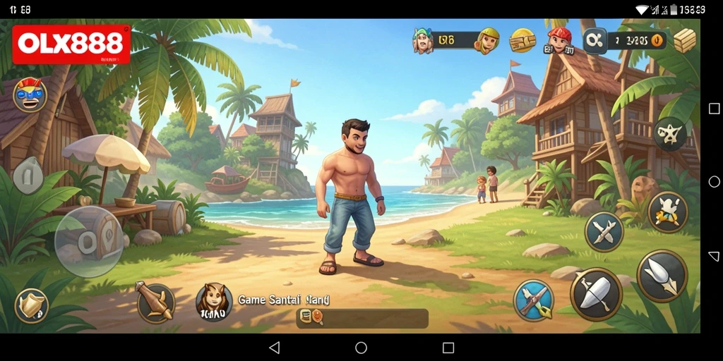 Tampilan gameplay OLX888 yang menarik dan interaktif.