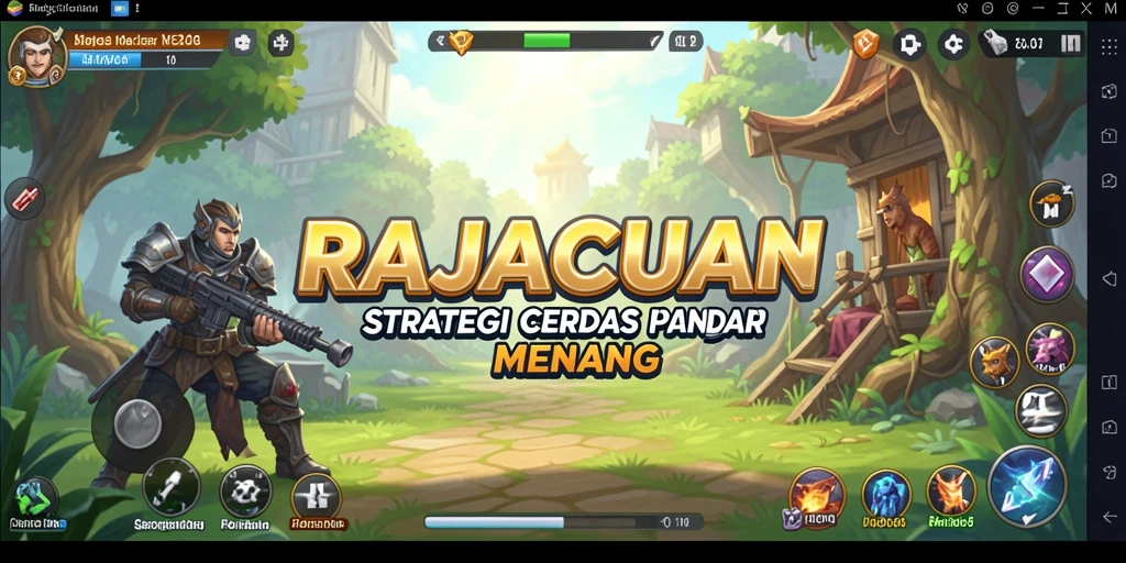 Tampilan menarik dari gameplay RAJACUAN yang menekankan strategi.