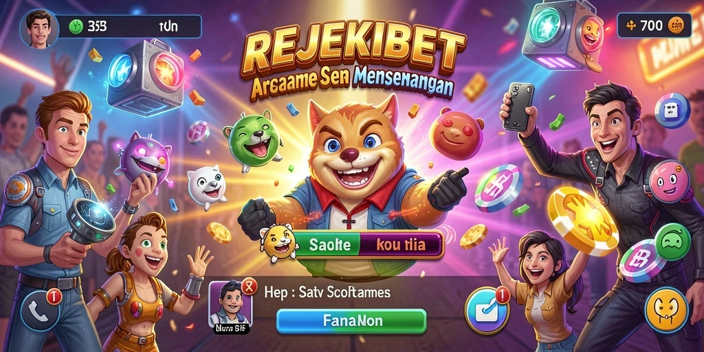 Screenshot gameplay REJEKIBET menampilkan aksi seru dan tantangan arcade.