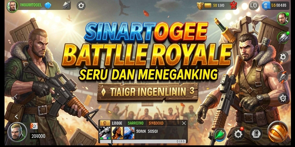Tangkapan layar menampilkan aksi seru di SINARTOGEL Battle Royale.