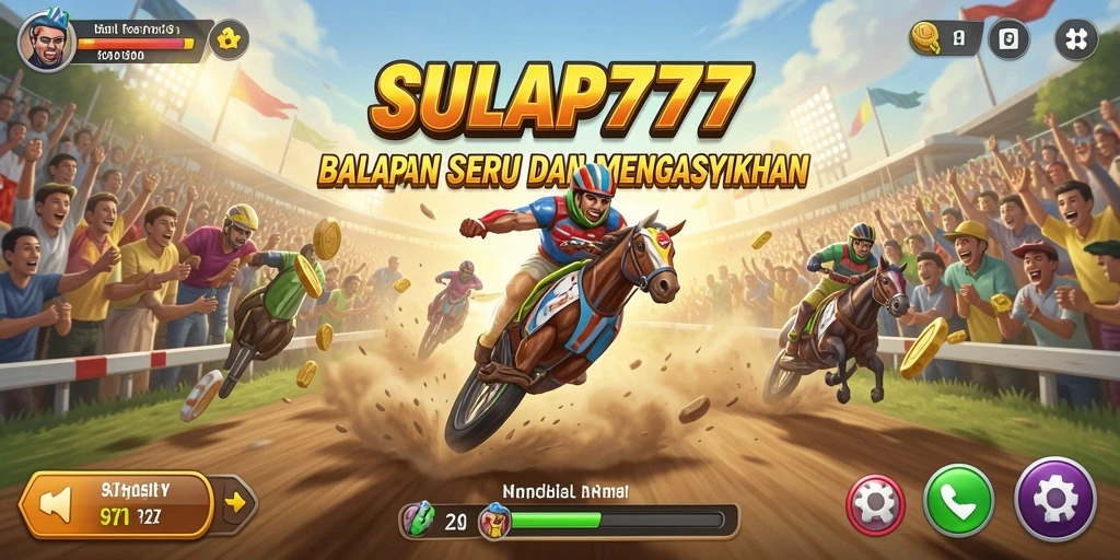 Grafik menakjubkan dan aksi balap seru dalam SULAP777.