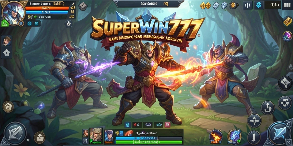 Screenshot gameplay SUPERWIN777 menunjukkan aksi pertarungan yang seru dan strategi mendalam.